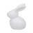 Modern Stoneware Ceramic Figurine Decorative Sculpture Featuring Minimalist Bunny Design and Smooth Matte Silhouette for Contemporary Display and Geometric Accent Styling in Artisan-Inspired Spaces-1929759051