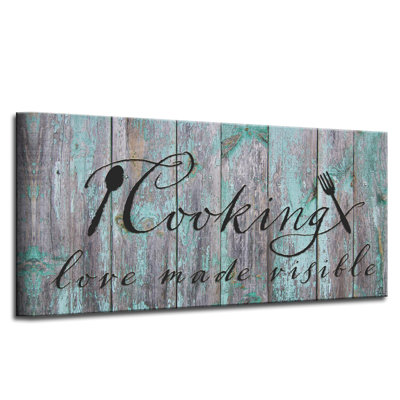 « Cooking » par Olivia rose, reproduction d’art textuel sur toile
