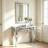 Console 31,5 po avec miroir mural et décoration murale moderne