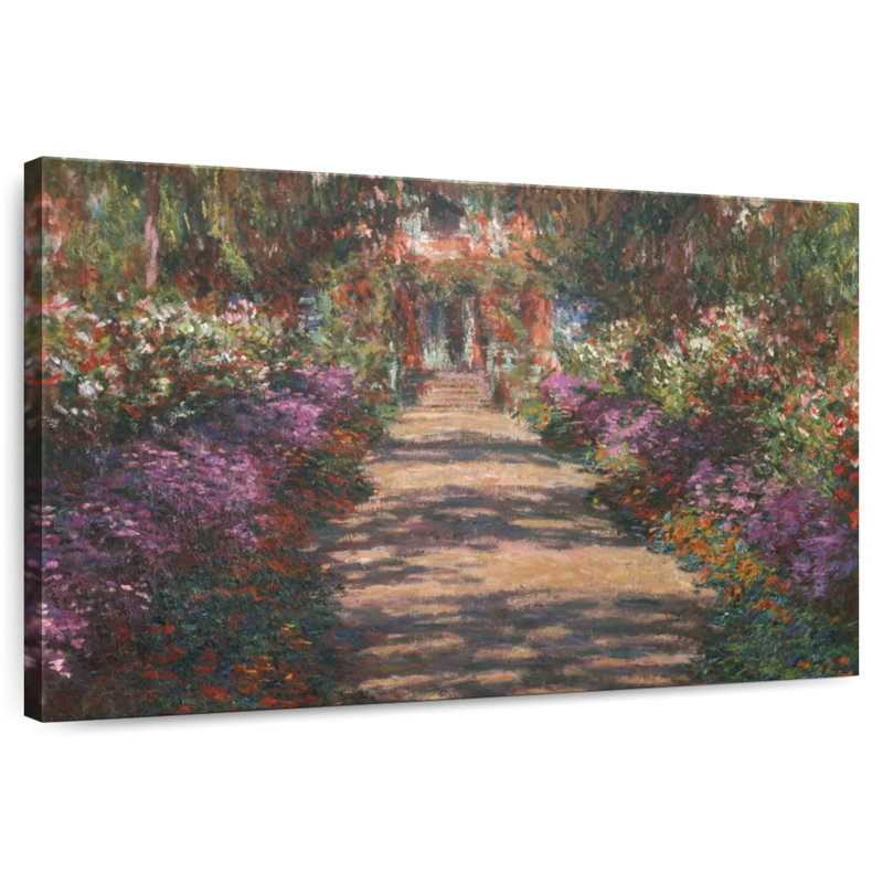 Senne A Pathway In Monet's Garden Giverny, 8" H x 12" W