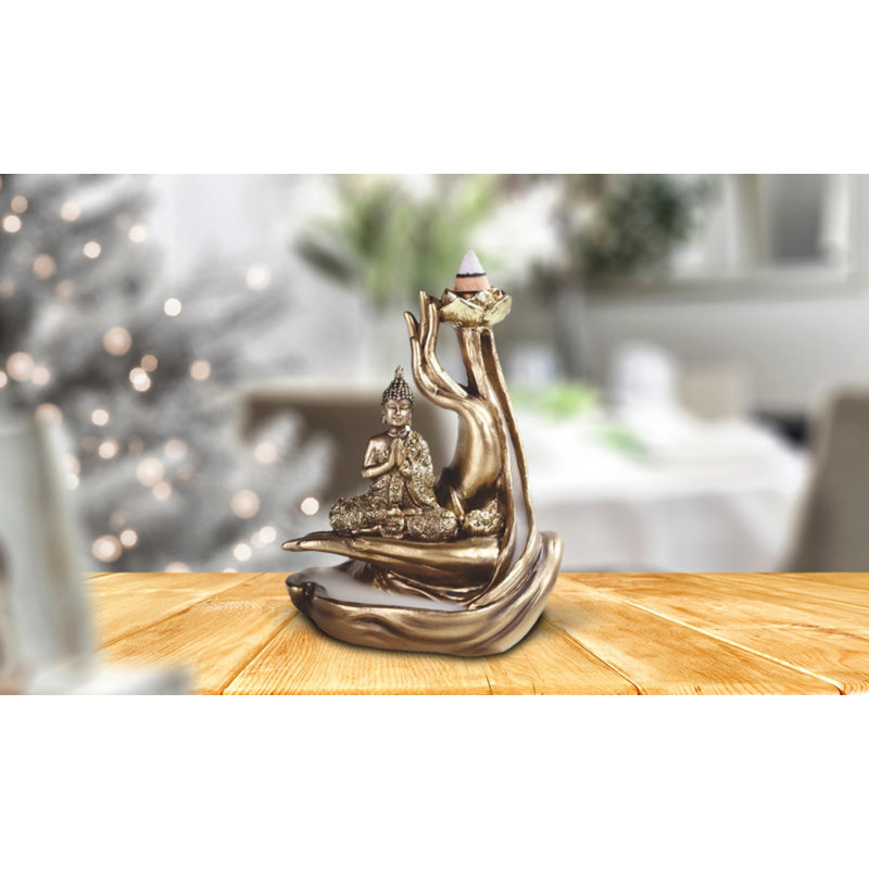 Brûleur d'encens 5,5 pi H 5,5 po Bouddha