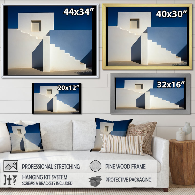 Balmain - Décoration murale plage et océan, Cadre simple noir, H 16 po x l 32 po x P 1 po