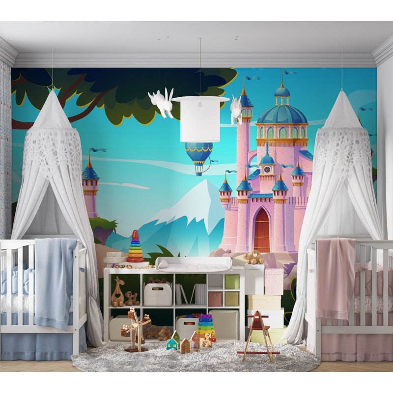 Custom Wall Mural European Castle 3D Relief Wallcovering | BVM Home - View #10