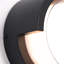Applique murale à DEL ronde noire commerciale (1 unité), 8 W, 800 lm, blanc chaud 3 000 K, pour environnements humides