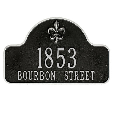 Lexy 2-Line Wall Address Plaque
