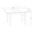 L'ensemble de table de salle à manger 5 pièces pour 4 personnes comprend une table de cuisine rectangulaire avec une rallonge papillon et 4 chaises Parsons en toile de lin, acajou-370709582
