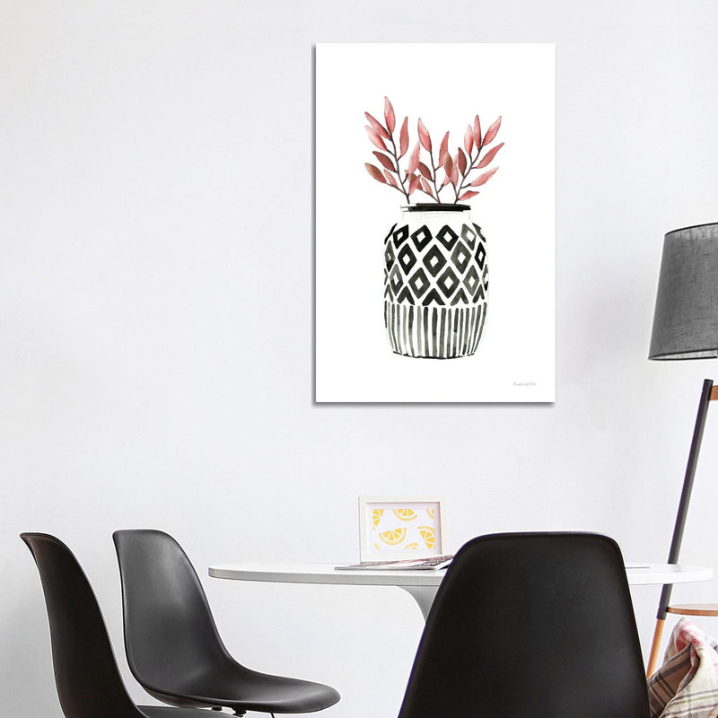 Geometric Vases II by Mercedes Lopez Charro - Wrapped Canvas Painting, 101.6 cm H x 66.04 cm W x 1.91 cm D