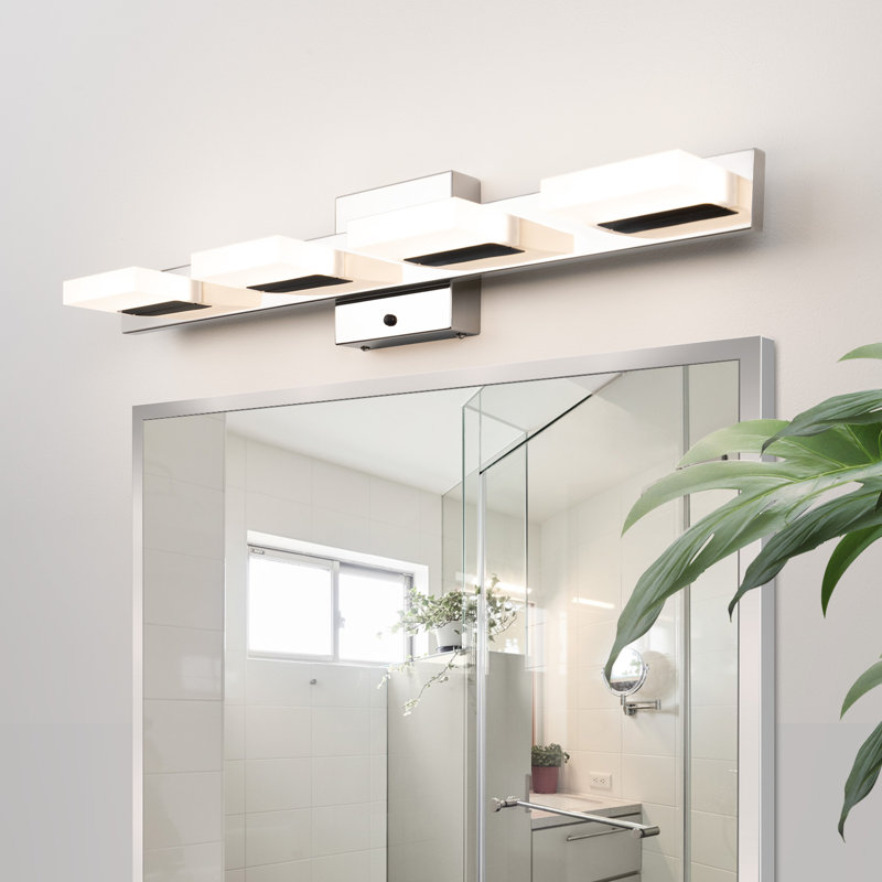 Lubabah Lights LED Vanity Light 3000K/4000K/5000K CCT Adjustable Dimmable, 4, Chrome