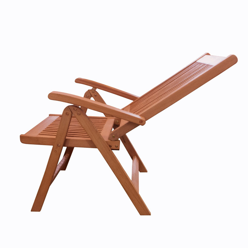 Fauteuil inclinable d'extérieur à 5 positions Malibu, Rouge