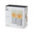 Glass FREEZE Beer Cooling Cup in Gray, Set of 2