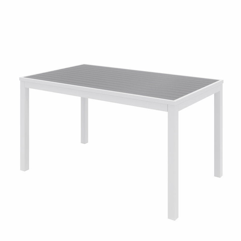 Ivy Rectangular 29" Table, Gray, White