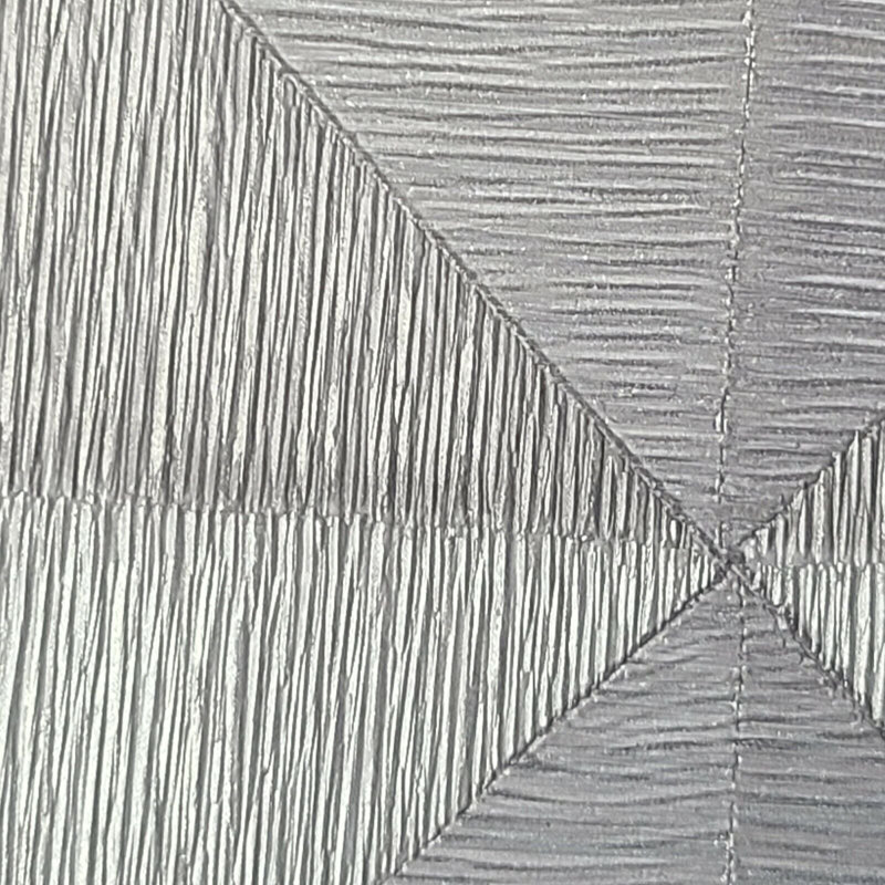 Rouleau de papier peint Kia-leigh, Argent/Gris