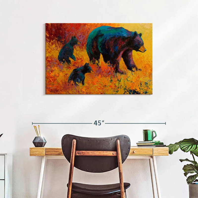 Brampt Double Trouble Black Bear, 24" H x 36" W