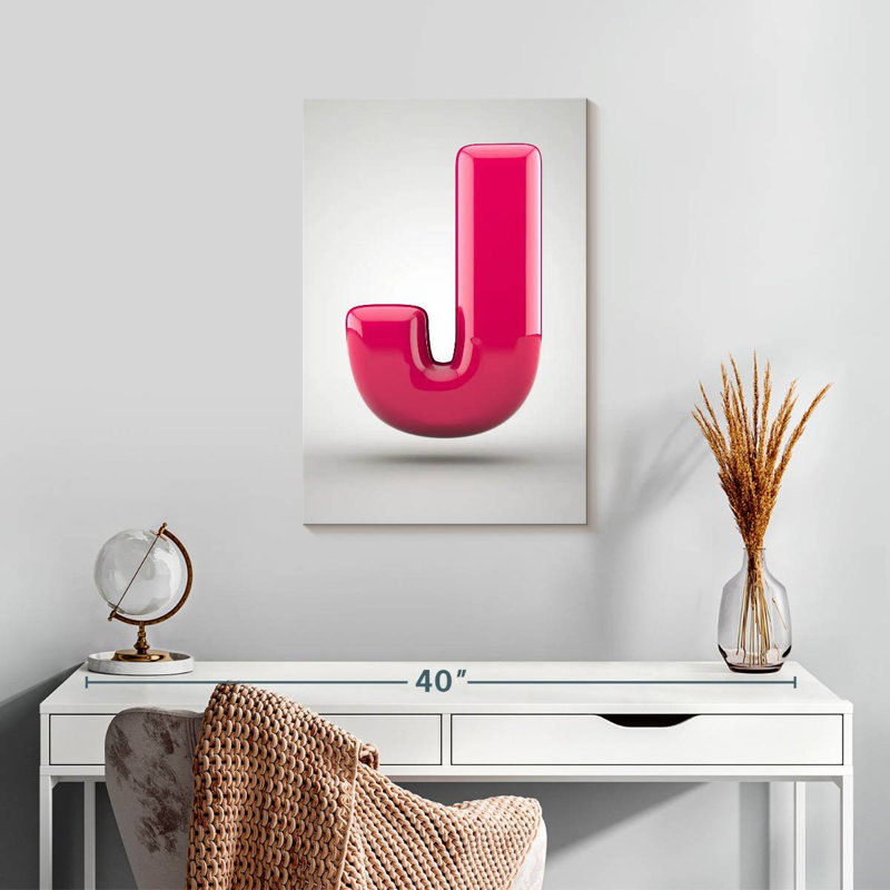 Keiri Glossy Letter J, 24" H x 16" W