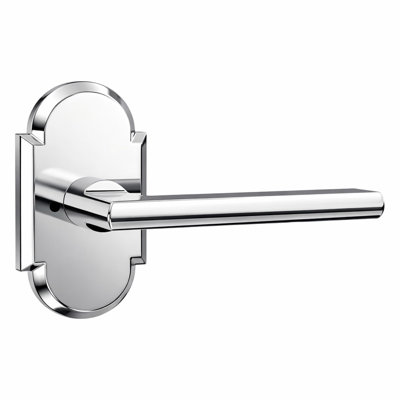 Levier d'intimité Bravura 939-G2 sur rosette arquée en chrome brillant
