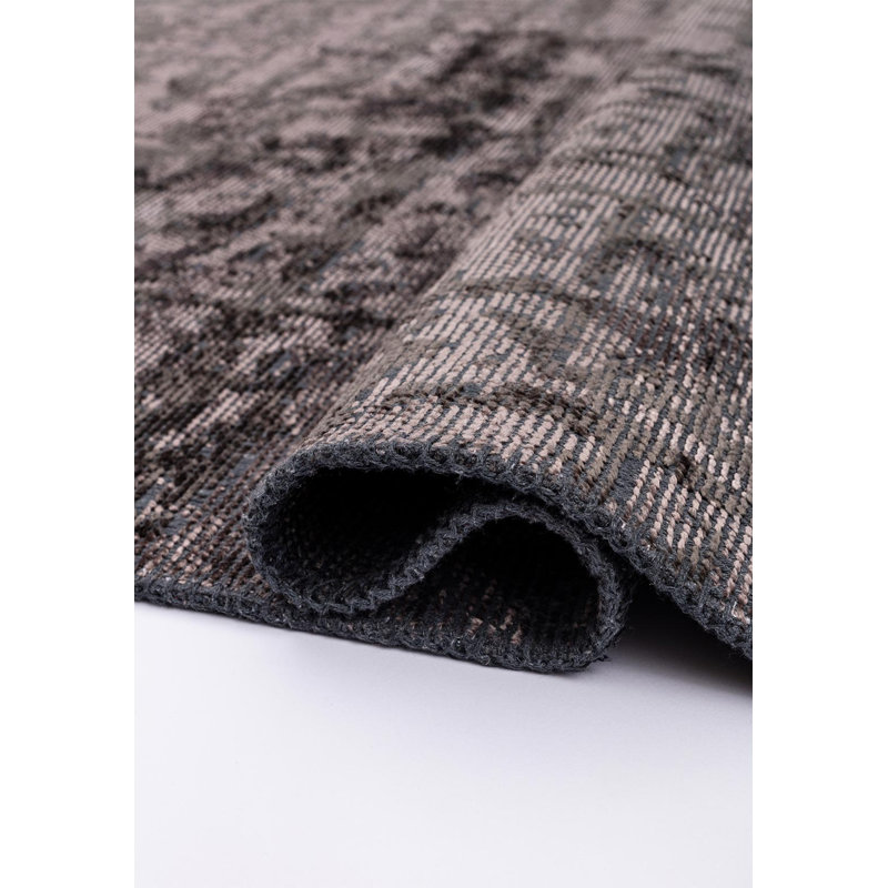Rapture Abstract Area Rug in Gray, Rectangle 7'10" x 9'10"