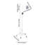 Lampe d'examen médical, lampe d'examen chirurgical DEL sur pied avec roulettes pour clinique, hôpital vétérinaire et chirurgie esthétique