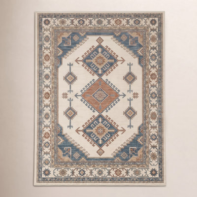 Roshni Hand-Woven Geometric Wool Rug