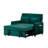 Velvet Sofa Bed with Two Pillows and Adjustable Backrest-255541186