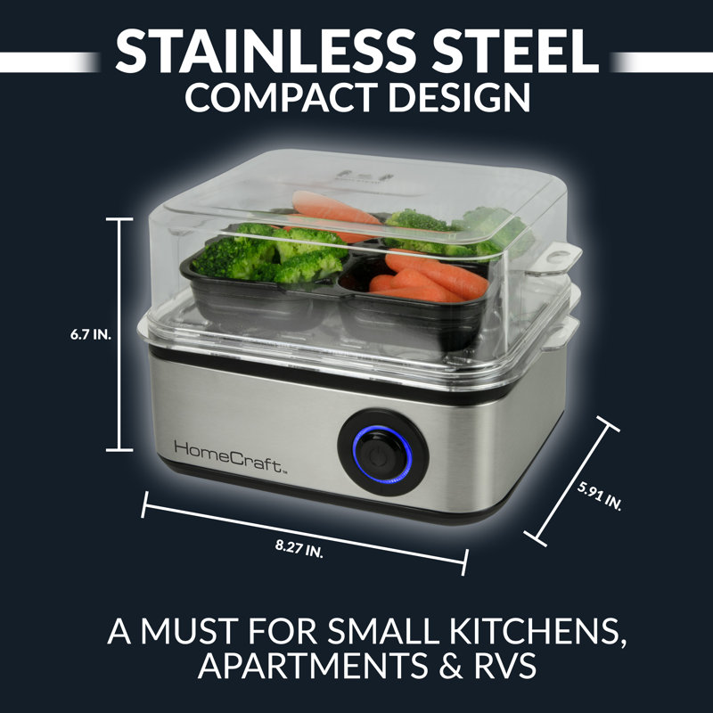Stainless Steel 8-Egg Cooker with Buzzer