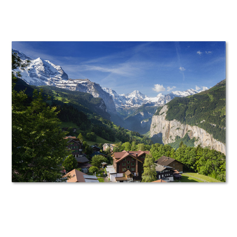"Un nouveau jour dans les Alpes Suisses" par Philippe Sainte-Laudy, reproduction de photo sur toile tendue