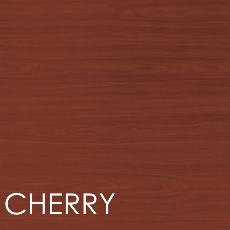 Natalino Rectangle Synthetic Laminate Reception Desk, Cherry