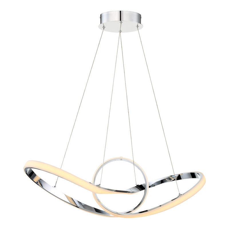 Cissna 1 - Light LED Pendant, Chrome