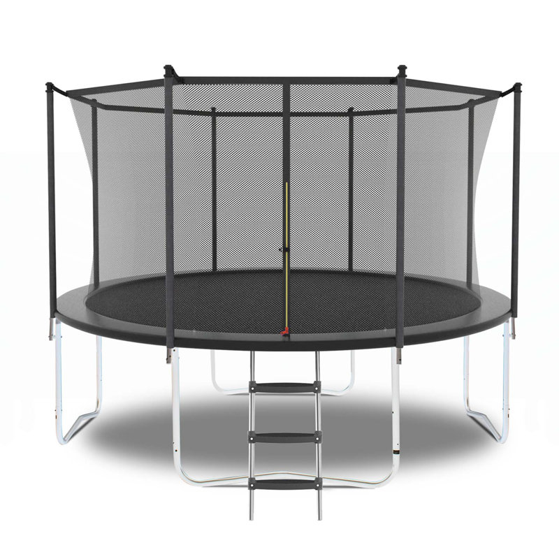 Trampoline d'extérieur robuste pour enfants et adultes avec caractéristiques de sécurité avancées