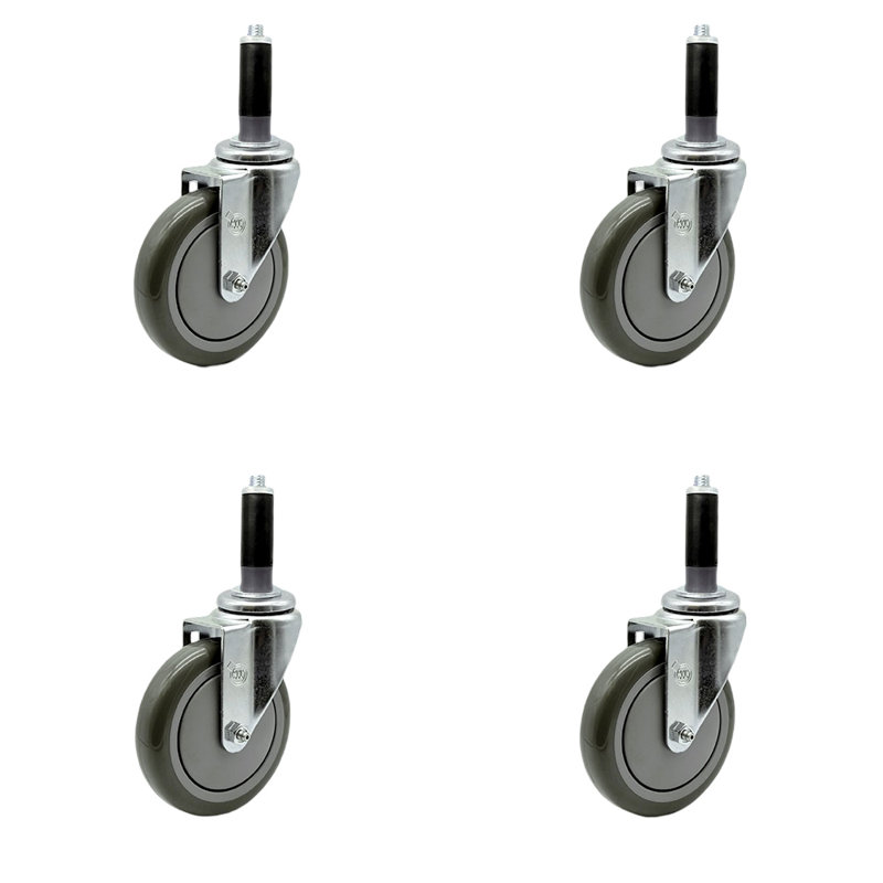 Roulettes extensibles, gris