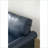 Loveseat Sofa, Classic Round Arm with Storage &amp; Silver Nails | Navy Blue PU Leather | Living Room