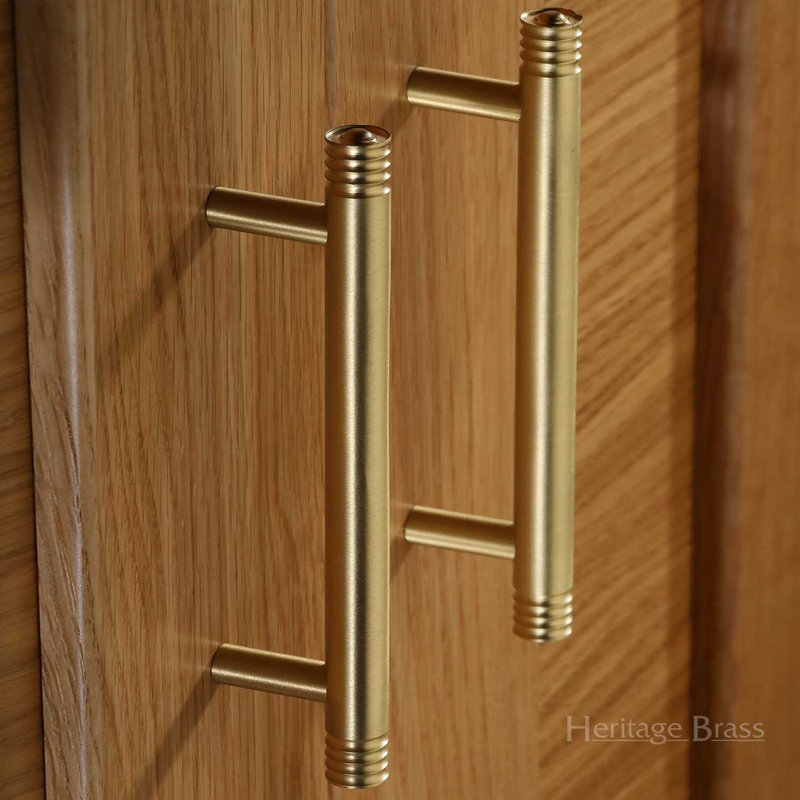 Heritage Brass Heritage Cabinet Pull Design, Satin Brass, 9.6cm H x 11cm W x 13.4cm D