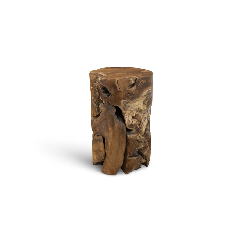 Chunk Teak Side Table Round