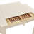 Shagreen Game Table, Cream