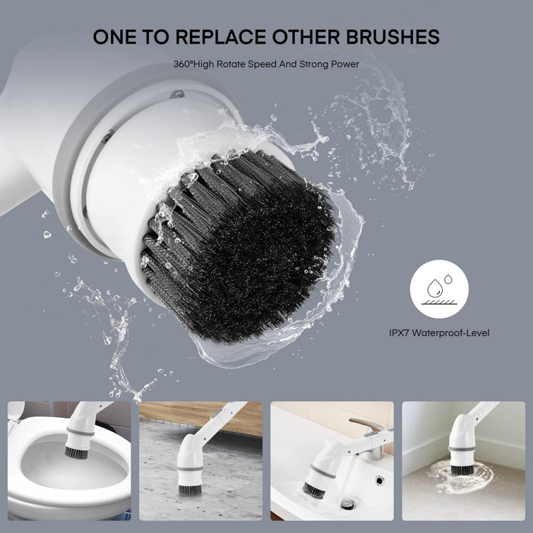 Pirecart Adjustable Cleaning Brushes with Replaceable Head