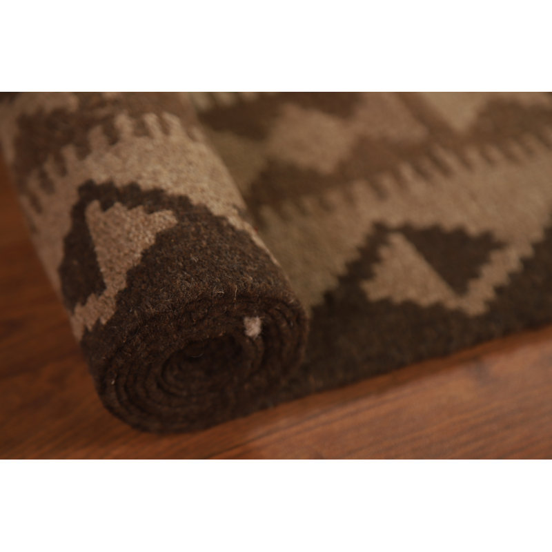Tapis oriental brun Kilim 7 x 10