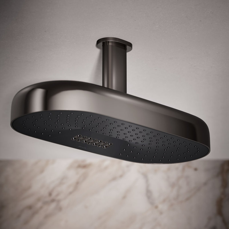 Statement™ 18" 2.5 GPM Oblong Rainhead, Vibrant Titanium