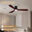 52" 3-Blade Smart Wood Flush Mount Ceiling Fan with LED Light and Remote, WiFi Alexa Control, Quiet DC Motor, Indoor/Outdoor, Dimmable-903152017