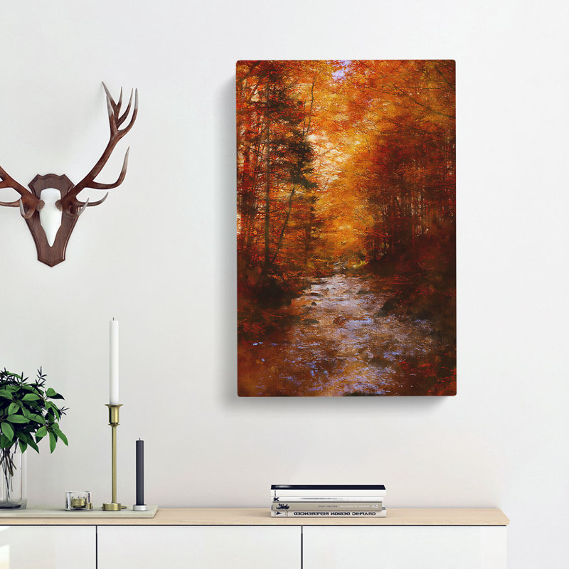 The Woodland Stream - Wrapped Canvas, 60cm H x 40cm W x 3cm D