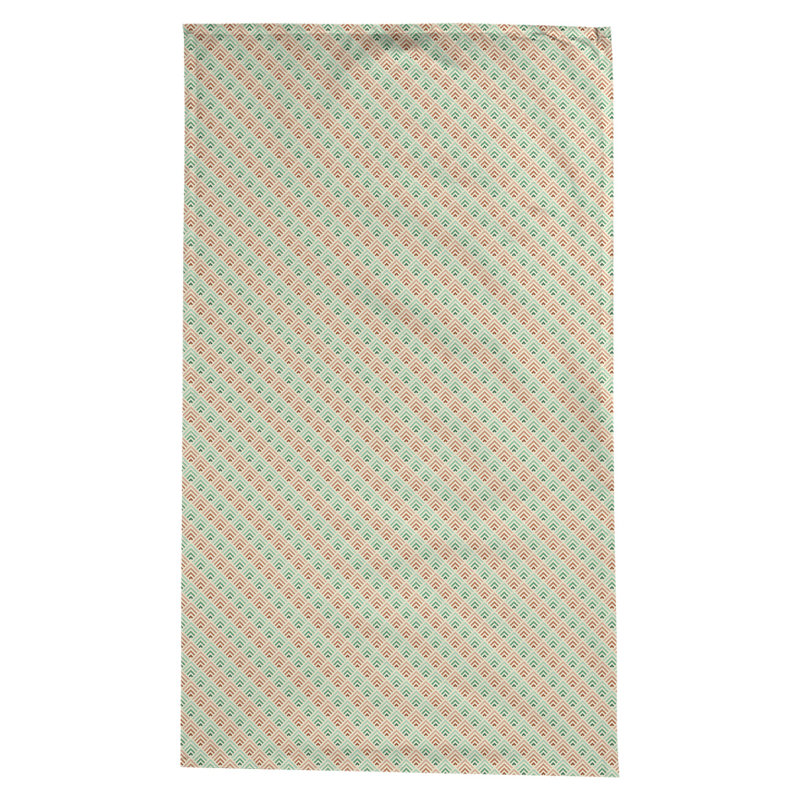 Nappe géométrique Avicia, Orange / Vert