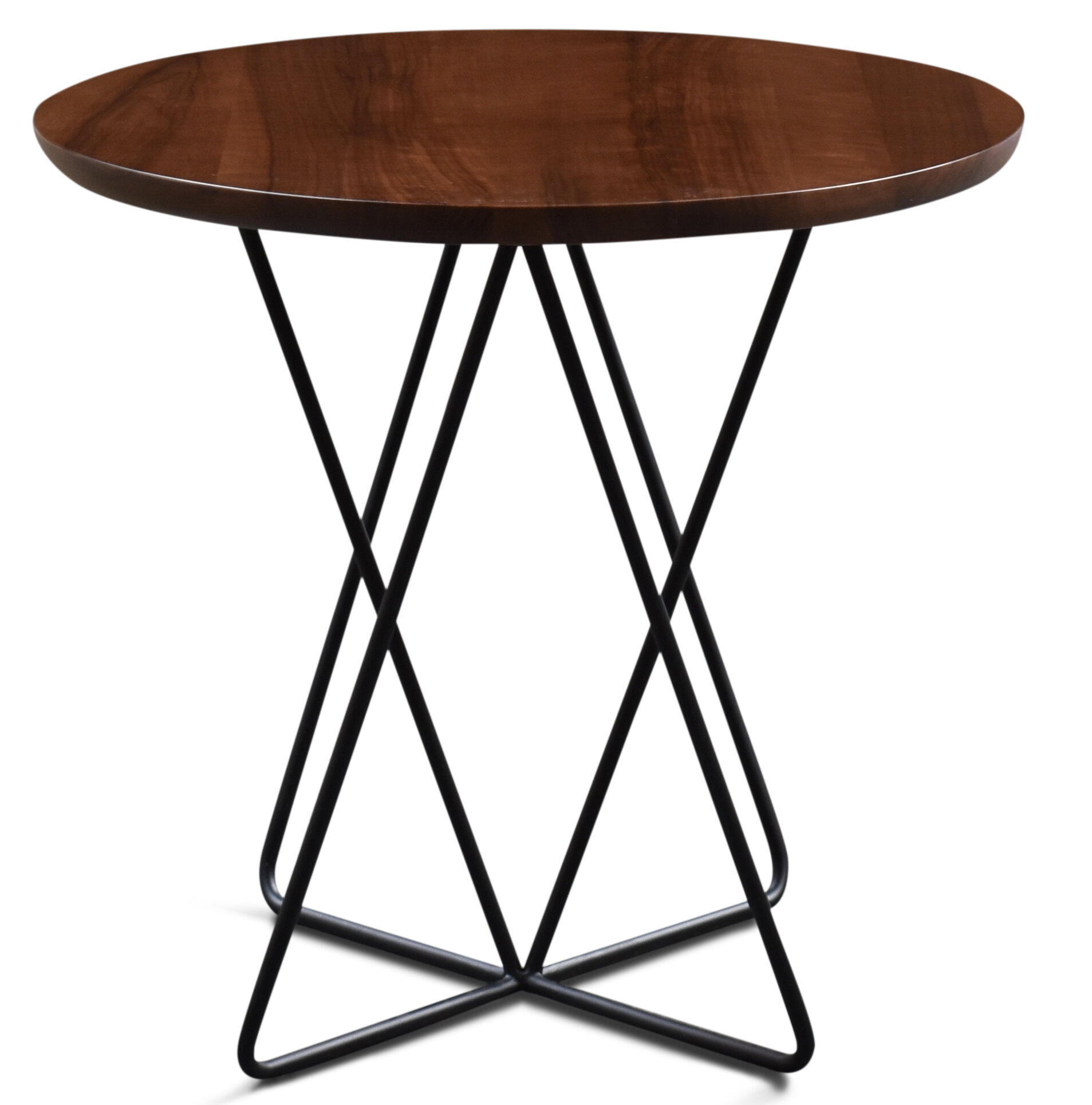 Ivy Bronx Vivian Walnut Round End Table | Wayfair