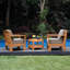 Chaise de patio en teck Chaney avec coussins Sunbrella®-111049421
