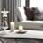 Glass Pillar and Taper Candle Holder with Curved Silhouette and Reflective Accents for Modern Decorative Display-1046169973