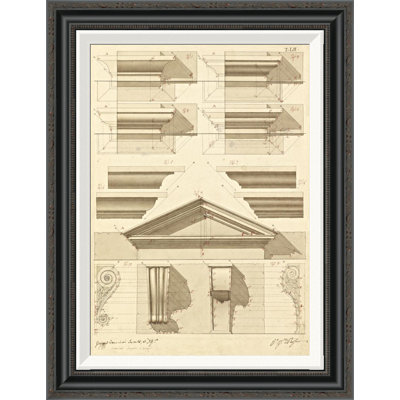" Plate 52 For Elements Of Civil Architecture, Ca. 1818-1850 " by Giuseppe Vannini