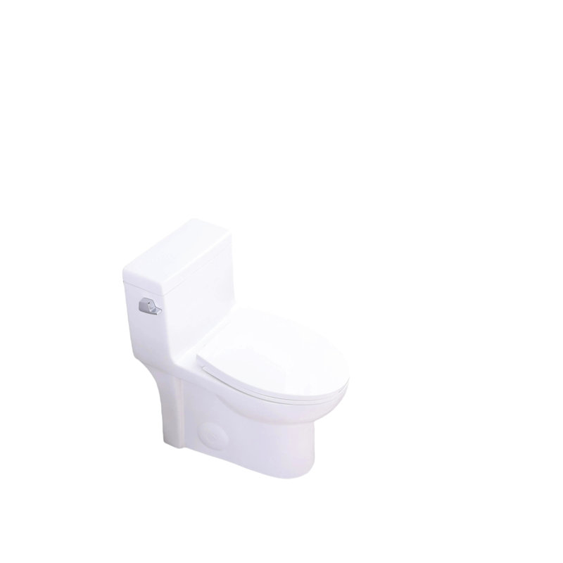 Water Saving 1.28 Toilet, Elongated Comfortable Design, Seat, 1000 Gram Flushing, Gloss White 003S, Floor Mounted Bathroom Facility Appliance