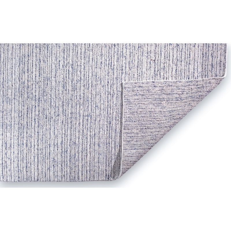 Tapis performance noué à la main Hayden - ivoire / bleu - 5 pi 6 po x 8 pi 6 po, 5 pi 6 po x 8 pi 6 po, Ivoire / Bleu