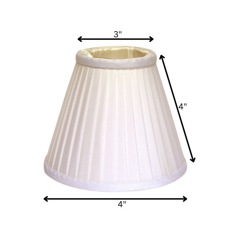 Abat-jour cloche en soie 4 po H, H 4 po x l 4 po x P 4 po