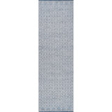 Global Recycled Standard Pearly Hand-Woven Loop Pile Recycled Rug Denim Blue