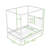 Wood Canopy Bed with Headboard-11329195