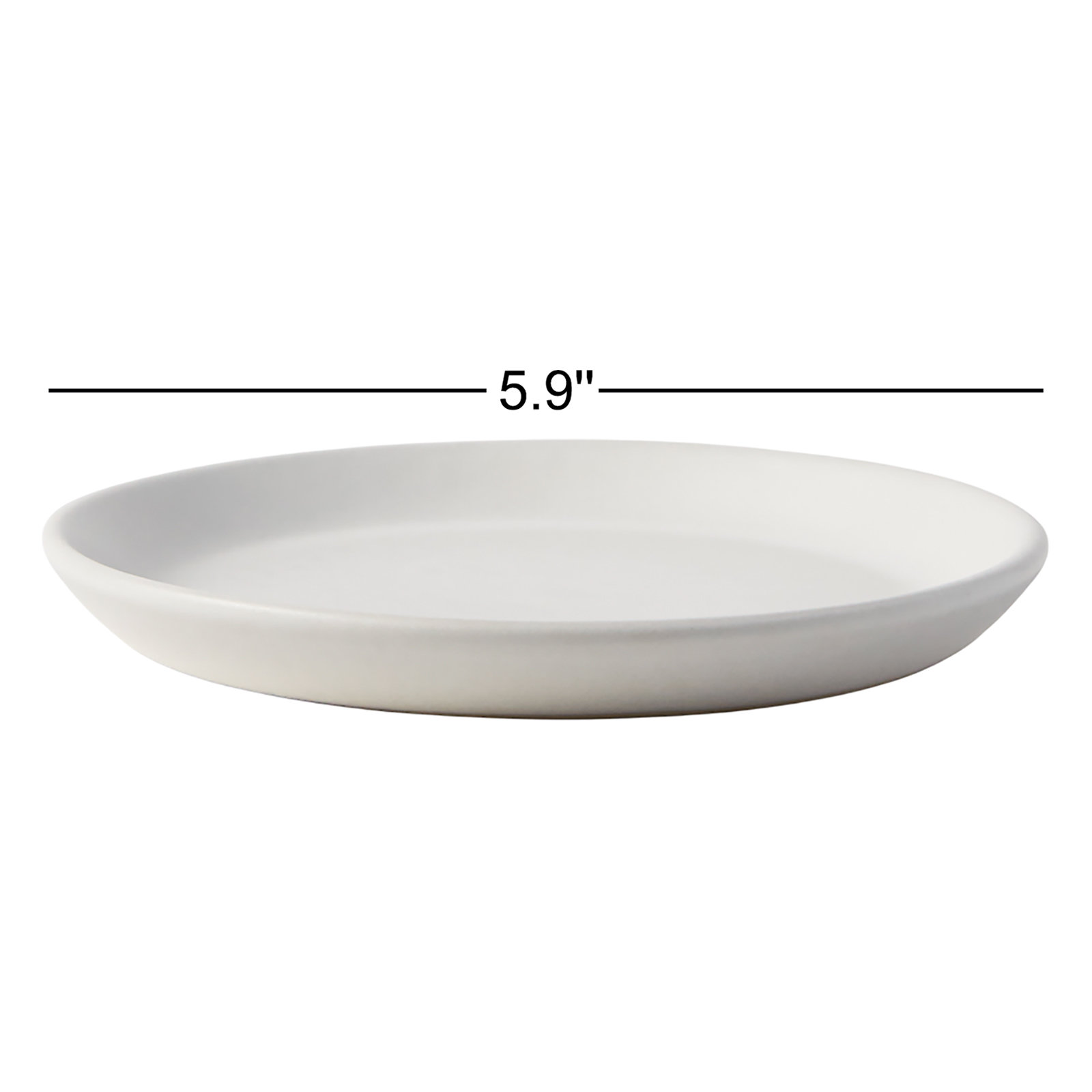 Borgen 6" Bread and Butter Plate, Chalk