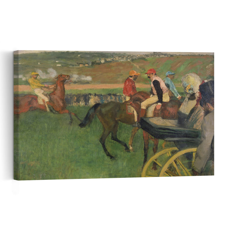 The Race Course - Amateur Jockeys Near A Carriage, C.1876-87 Abstract Contemporary Horse Wall Art Print